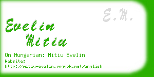 evelin mitiu business card